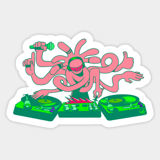 OCTO DJ PINK Sticker